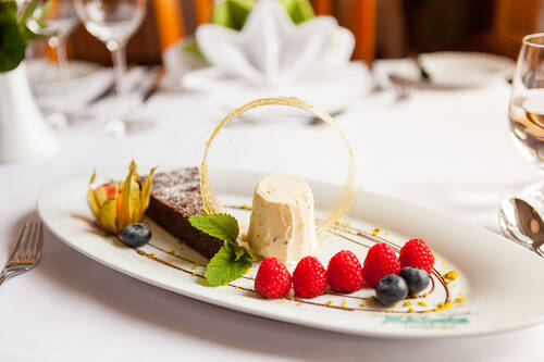 Nachspeise im Restaurant des Michels Wohlfühlhotel