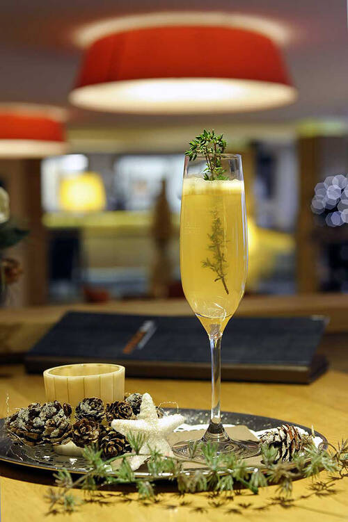 Ausgefallene Drinks in der Hotelbar des Michels Wohlfühlhotel