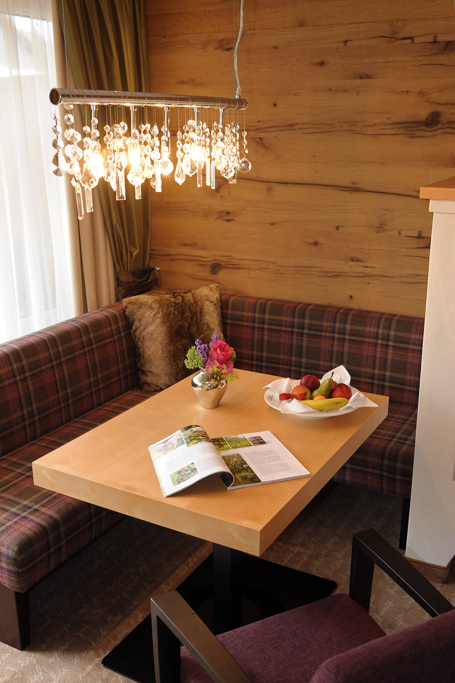 Sitzecke im Doppelzimmer Landhaus des Wellnesshotels Michels
