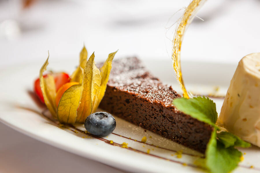 Süßer Nachtisch im Restaurant des 4-Sterne Michels Wohlfühlhotel