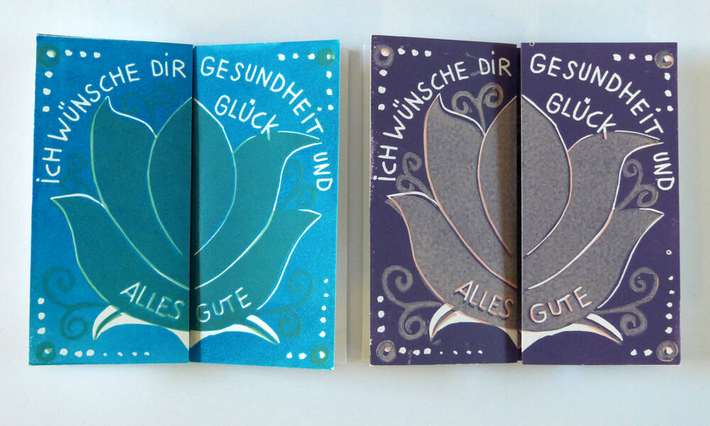 Ich wünsche Dir Gesundheit und Glück - Grußkarte