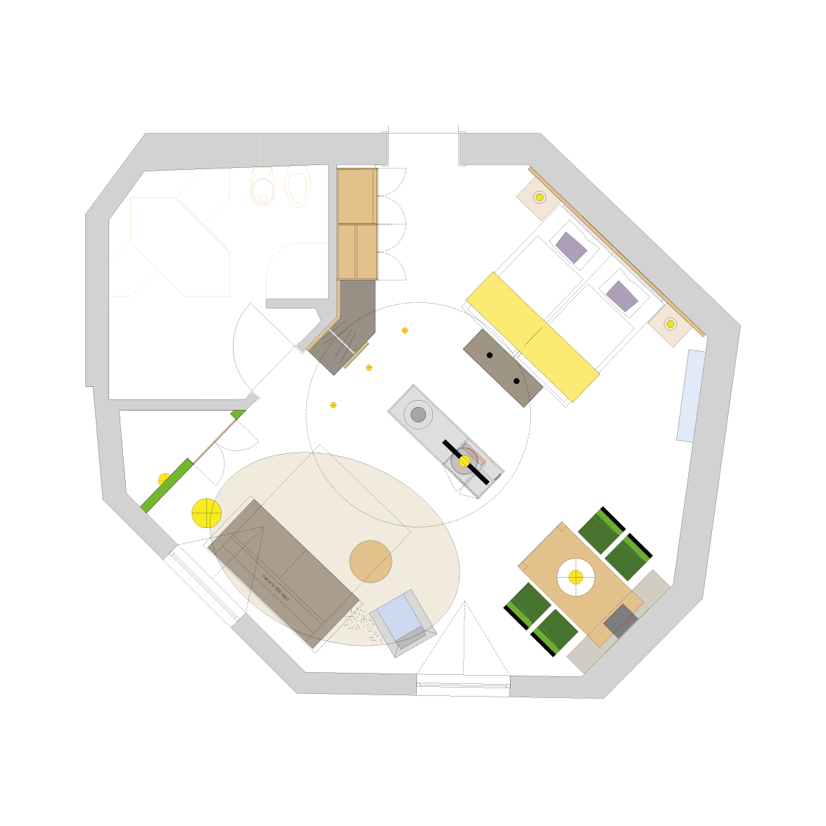 Grundriss Turmsuite im Michels Wohlfühlhotel