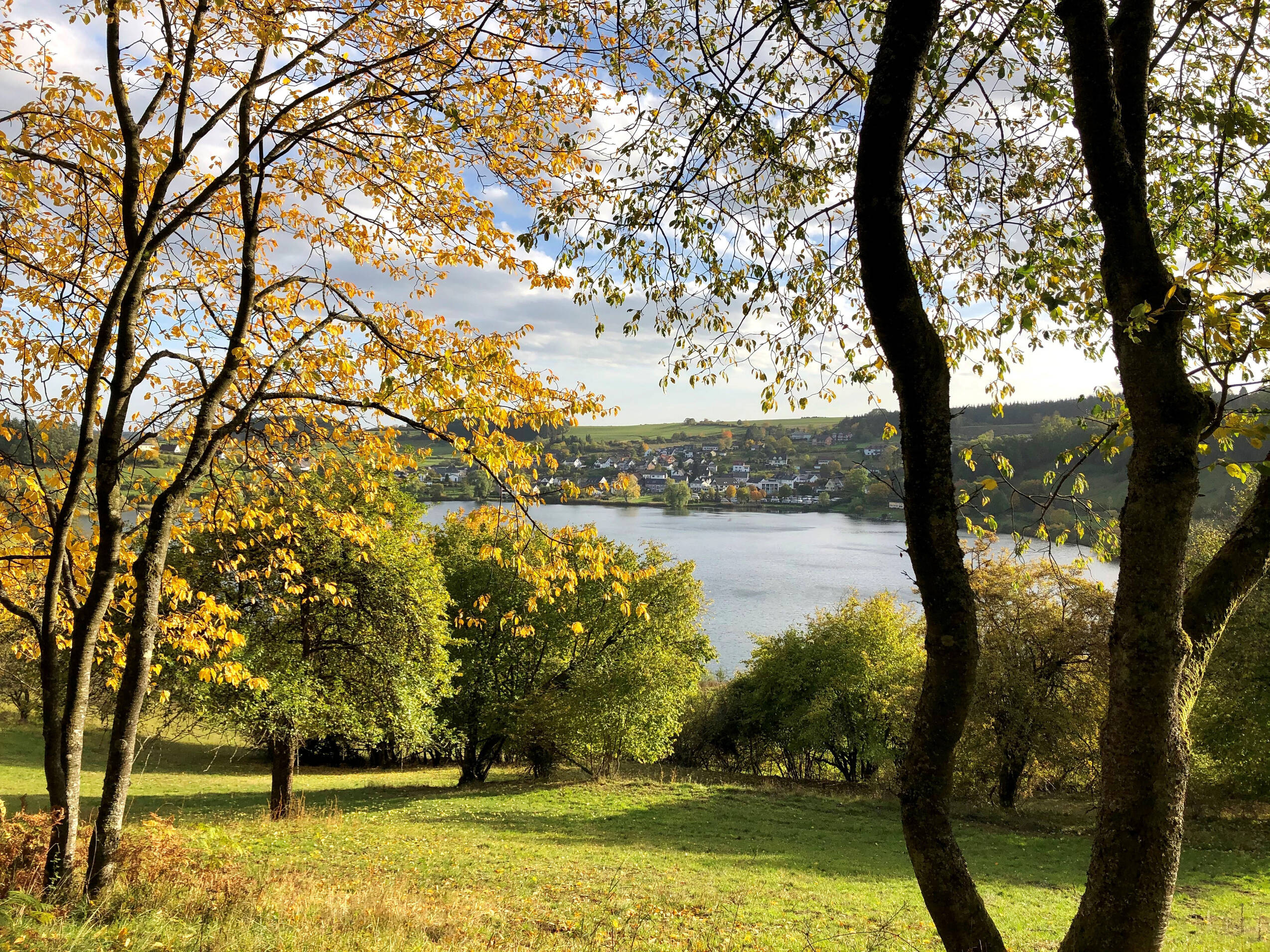 Aktivurlaub mit Wanderweg am Schalkenmehrener Maar in der Eifel