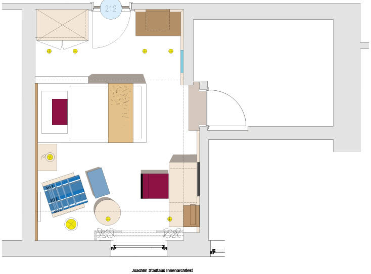 Grundriss Einzelzimmer Standard im Michels Wohlfühlhotel